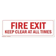 SIGNMISSION Fire Exit 18in Non-Slip Floor Marker, 16" L, 16" H, FD-R-16-99845 FD-R-16-99845